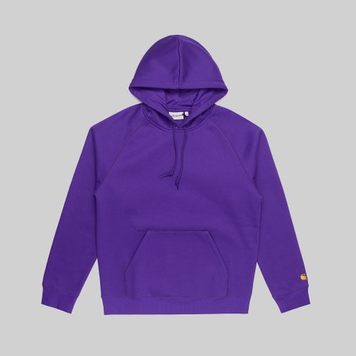 Толстовка мужская Carhartt WIP Hooded Chase Sweatshirt артикул:I033661_tyrian - купить в магазине Дайс