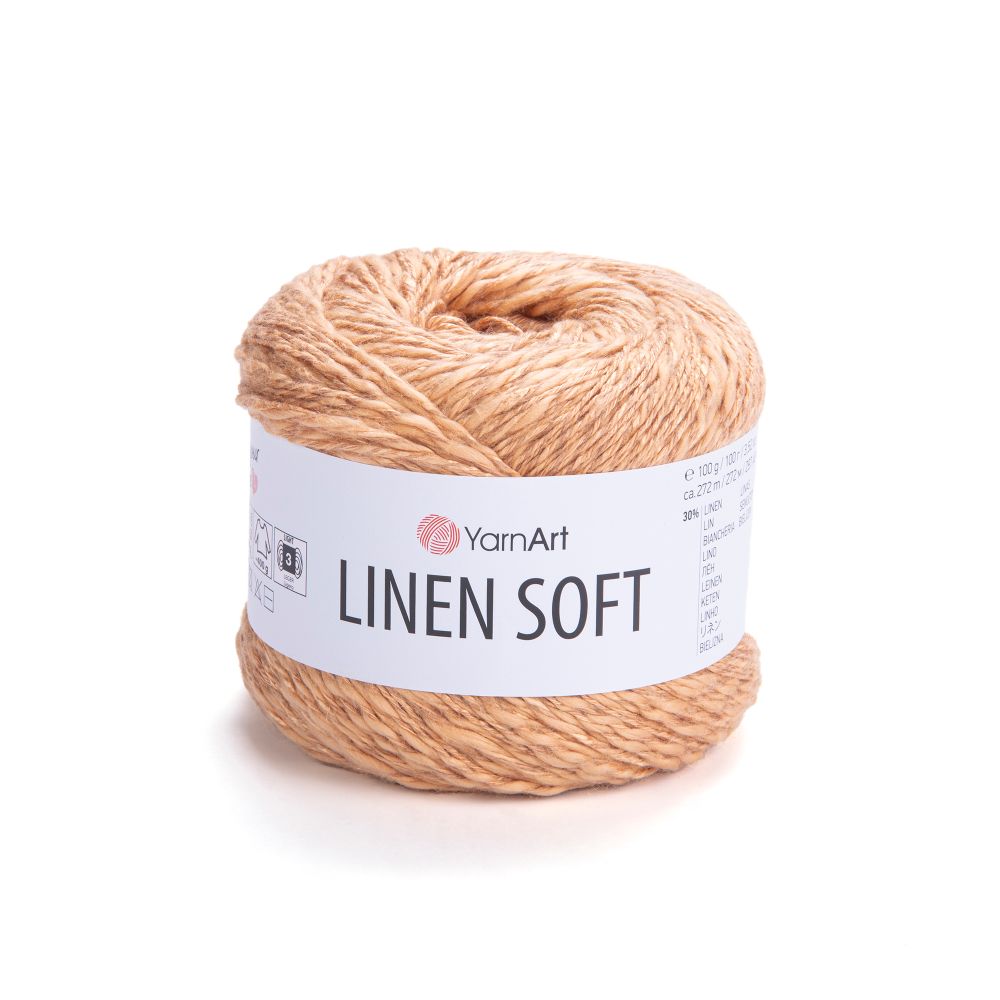 Пряжа YarnArt Linen soft, Персик