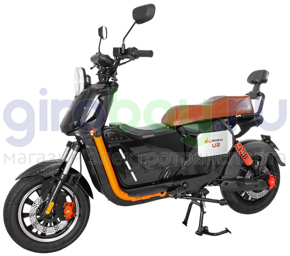 Электроскутер WENBOX U2 PRO 1500W (60V/45Ah) - Чёрный фото №1