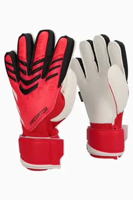 Вратарские перчатки adidas Predator Match Fingersave - красный