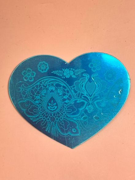 Трафарет металлический для стемпинга, ризографа №14