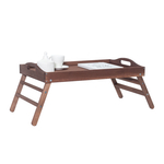 Столик для завтрака в постель, 52х31х24, Lazy Sunday, для ноутбука, поднос, деревянный, для кухни, браун / бейц, Dipriz