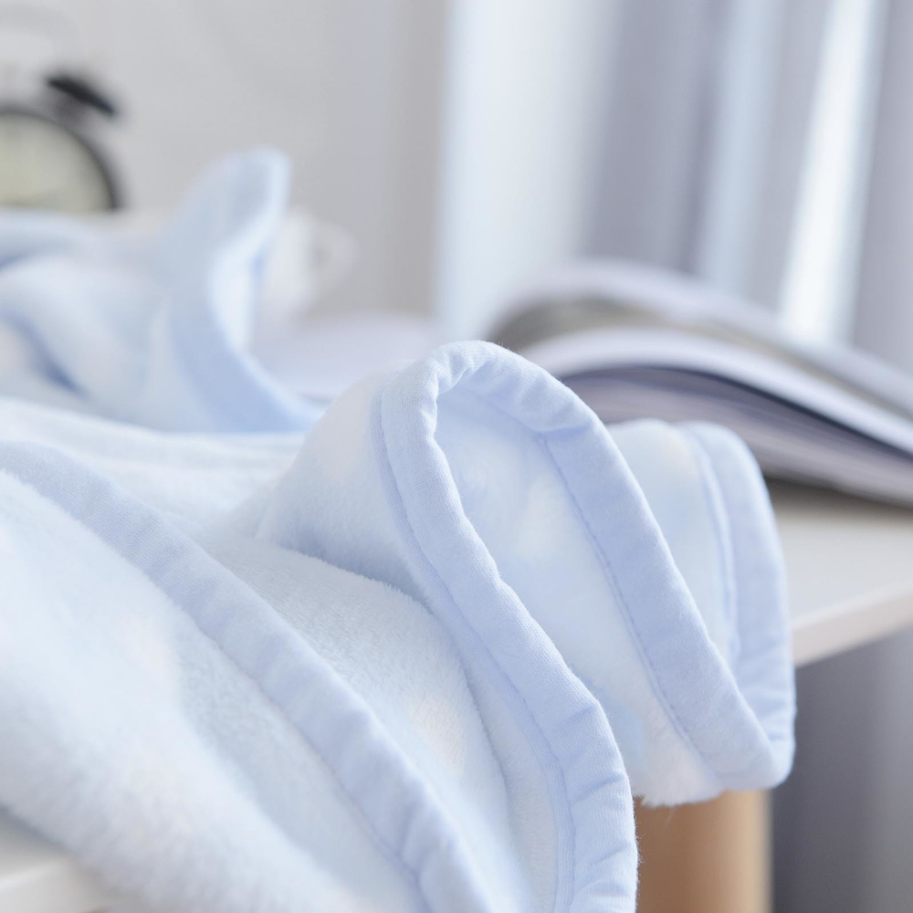 Плед 100х150 Sofi De MarkO Тедди голубой