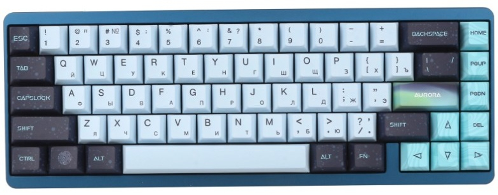 Клавиатура VARMILO Aurora Muse 65 (686006) голубой