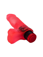 Розовый вибратор в форме розового фаллоса - 16,5 см. (Цвет: розовый)