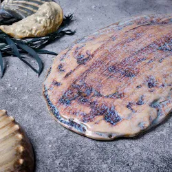 Блюдо овальное 51,8*23,5 см h3,5 см Light Purple Shell Northern Blue Frutti di Mare P.L. [1]