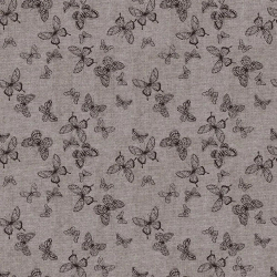 Ткань постельно-плательная Prival Пестроткань Бабочки, бежевый, 142г/м2, 1.5х5м