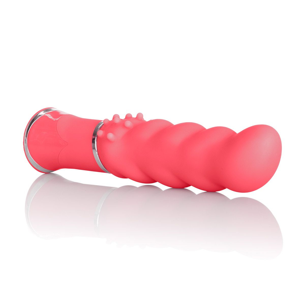 Розовый вибромассажер Power Play Power G - 11,5 см. (Цвет: розовый)