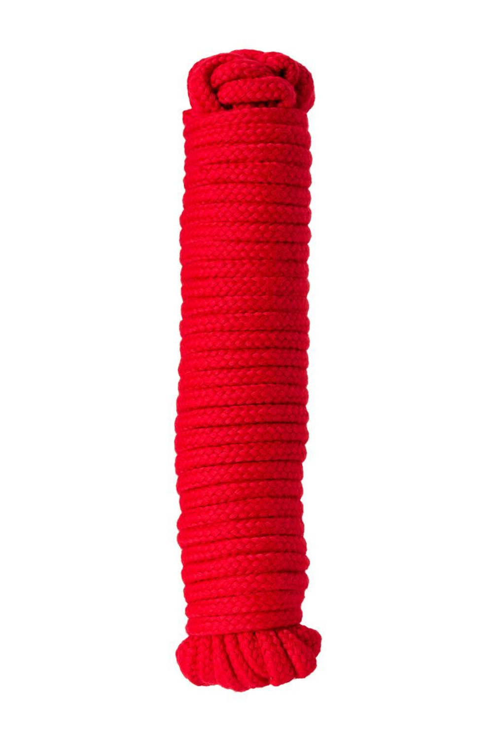 Красная текстильная веревка для бондажа - 1 м.