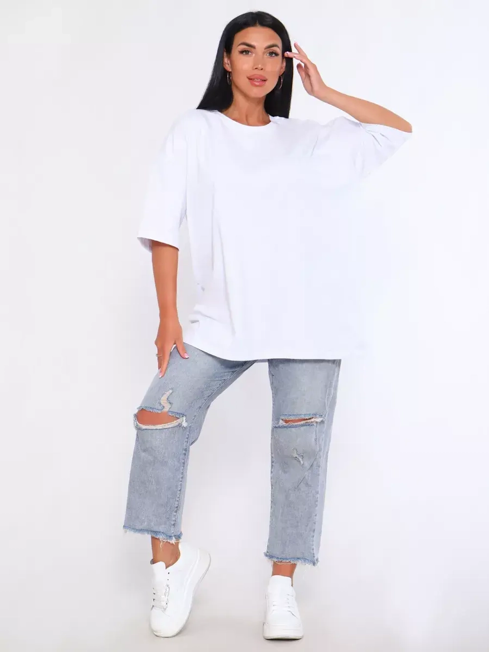 Футболка оверсайз больших размеров