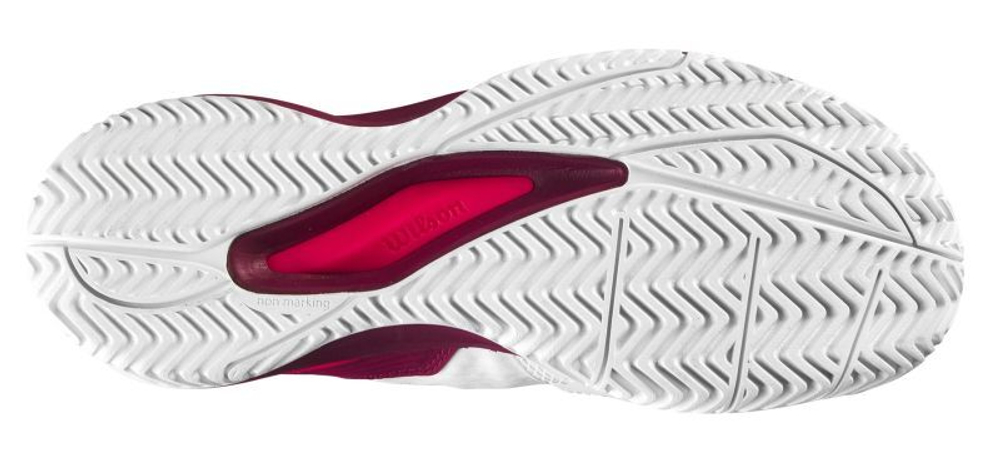 детские Кроссовки теннисные Wilson Rush Pro Ace JR - white/beet red/diva pink