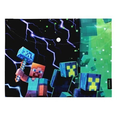 Папка-конверт на кнопке А4 "My game", пластик, 160 мкм