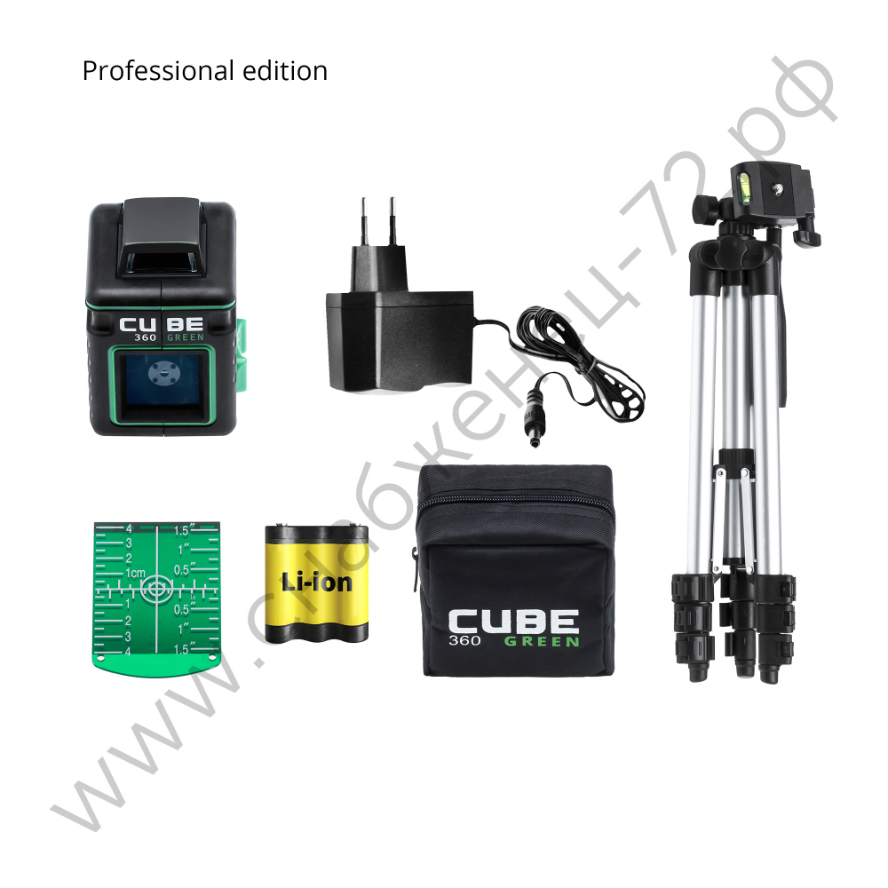 Лазерный уровень ADA CUBE 360 GREEN PROFESSIONAL EDITION