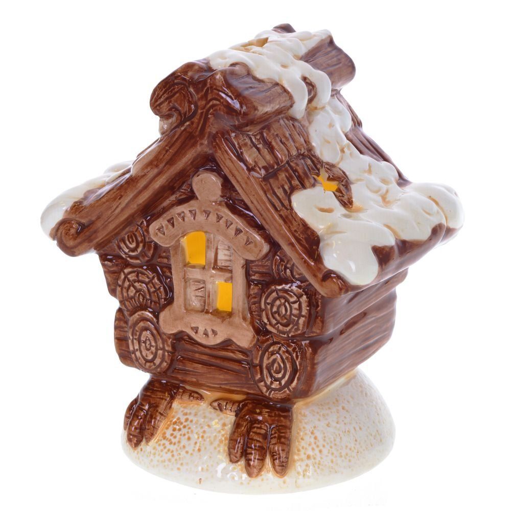 GAEM Фигурка декоративная "Избушка" с подсветкой (3xAAA), L15 W11 H17 см