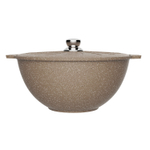 Казан для плова "Мечта" Гранит с металлической крышкой 10л