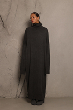 Платье-водолазка миди