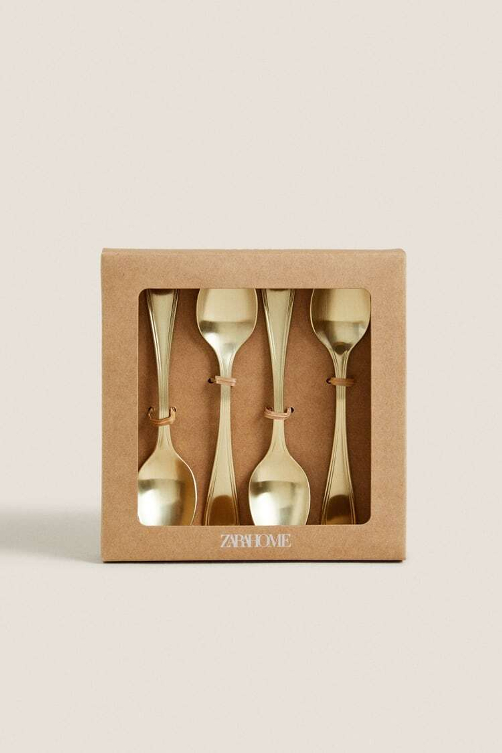 ZARA HOME НАБОР ДЕСЕРТНЫХ ЛОЖЕК, ЗОЛОТОЙ