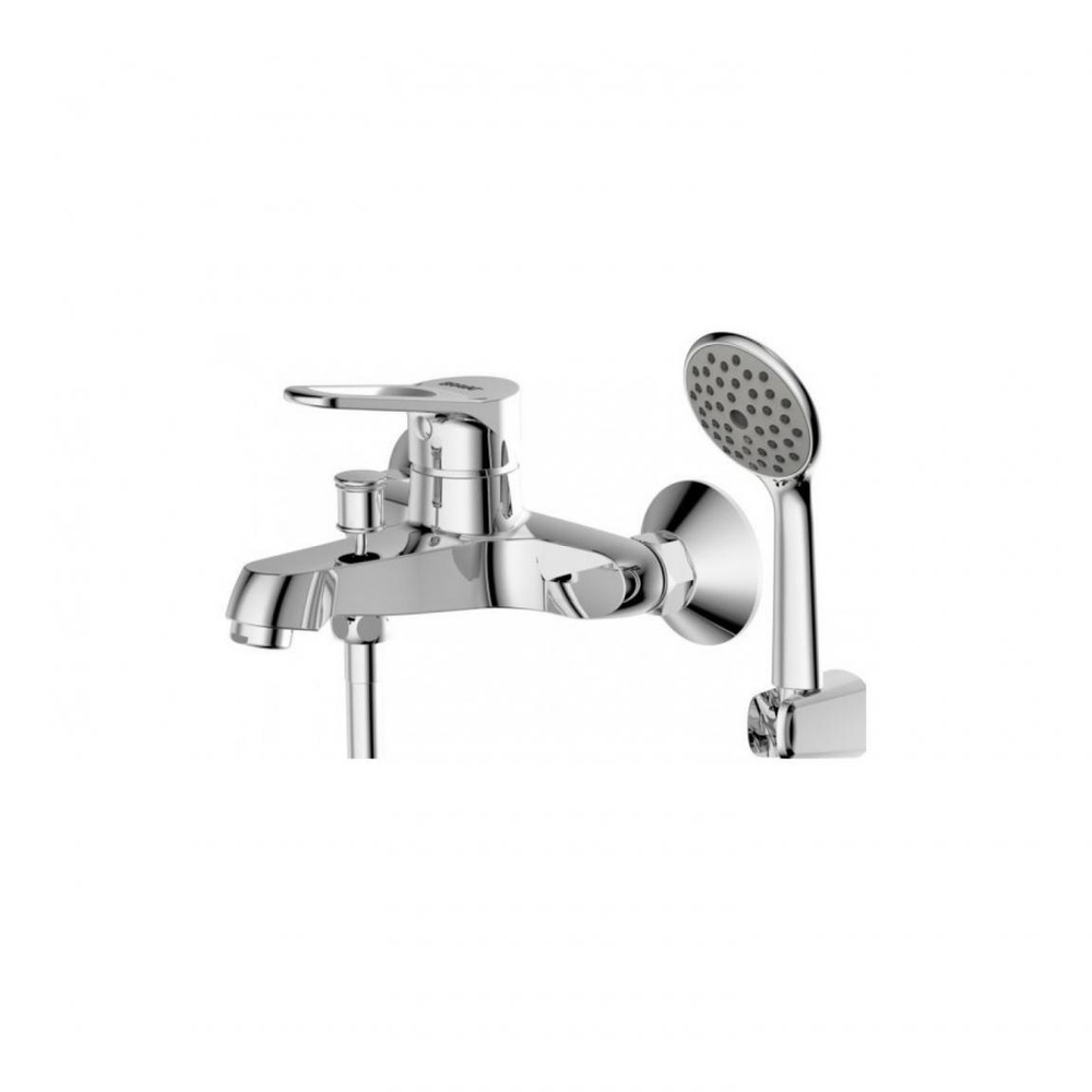 Смеситель для ванны c коротким изливом с аксессуарами Bravat Eco-D