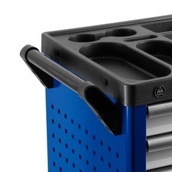 МАСТАК (521-07580B) Тележка инструментальная, 7 выдвижных ящиков, "НОВА", синяя