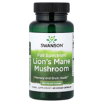 Swanson Vitamins, Full Spectrum®, гриб ежовик гребенчатый, 500 мг, 60 веганских капсул