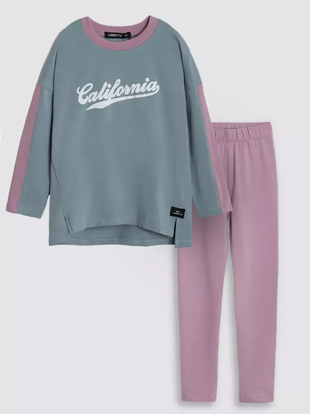 Спортивный костюм для девочки на весну с леггинсами