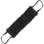 Мочалка для тела полипропиленовая «PREMIER», цвет черный, 42*15см