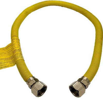 Шланг газовый 1,0-2,0 м EMIFLEX Сильфон 1/2" гайка-гайка в оболочке (растягивающийся)