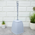 Ерш для туалета с подставкой "Plast Team Melange", серый шторм