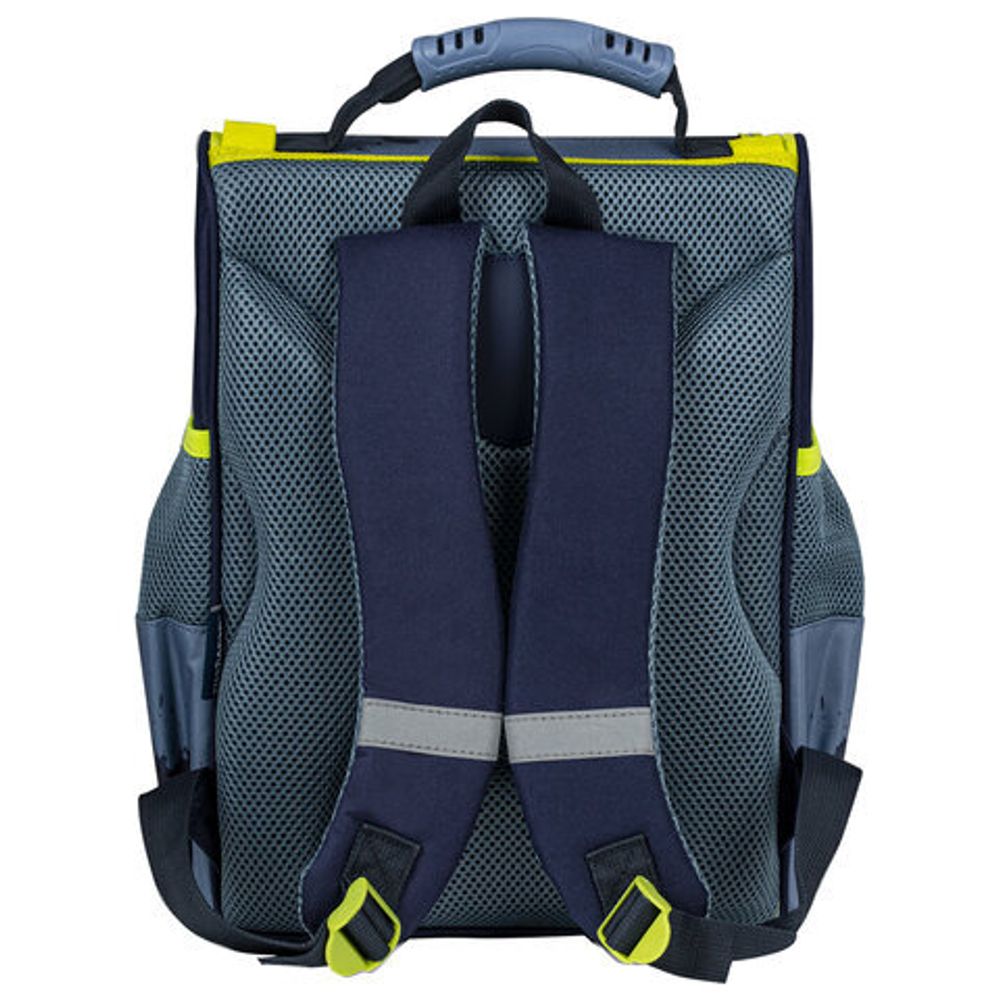 Ранец ПИФАГОР BASIC, с эргономичной спинкой, "Full speed", 35х28х18 см, 270687