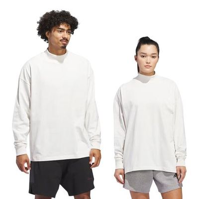 Футболка adidas Basketball Long Sleeve T-shirt White