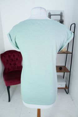 Футболка FUN DAY в мятном оттенке 44 размер, новая