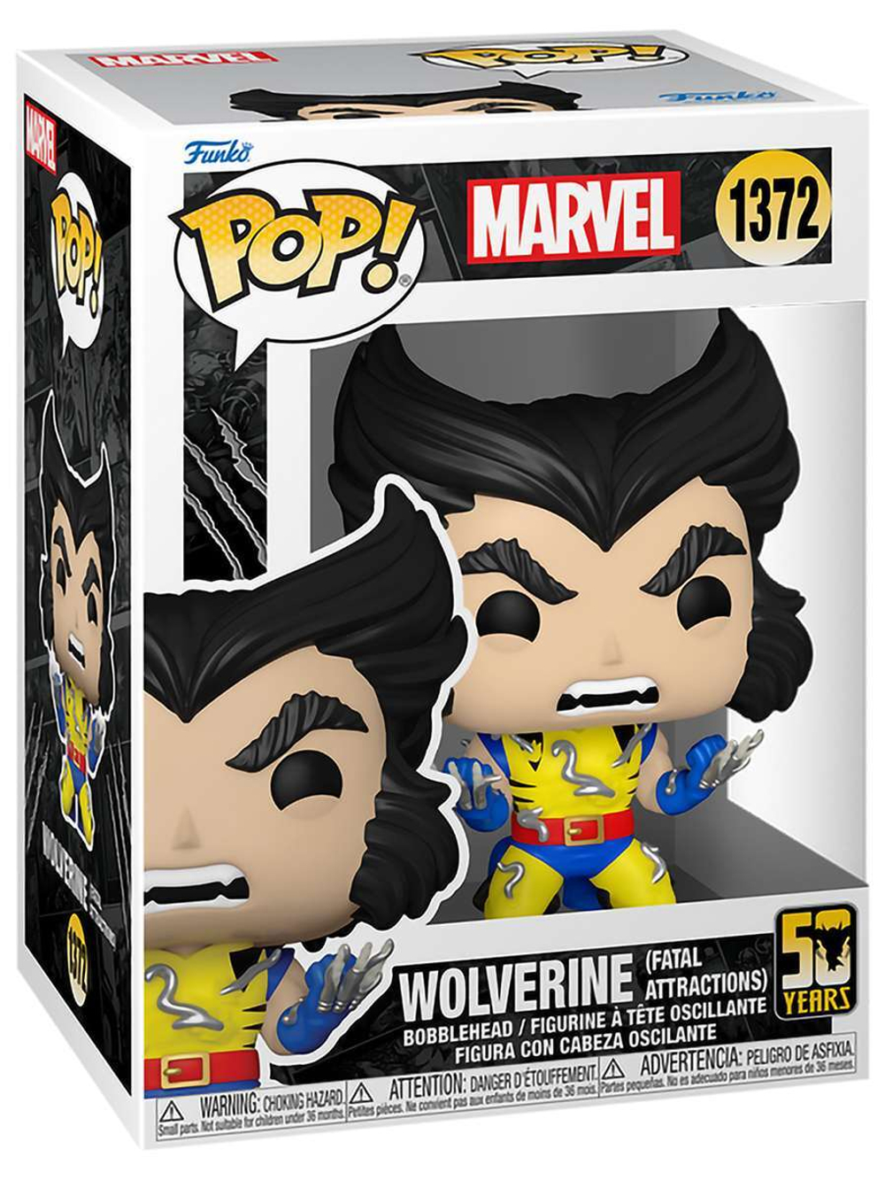 Фигурка Funko POP! Bobble Marvel Wolverine 50th Wolverine (Fatal Attractions) (1372) 77436