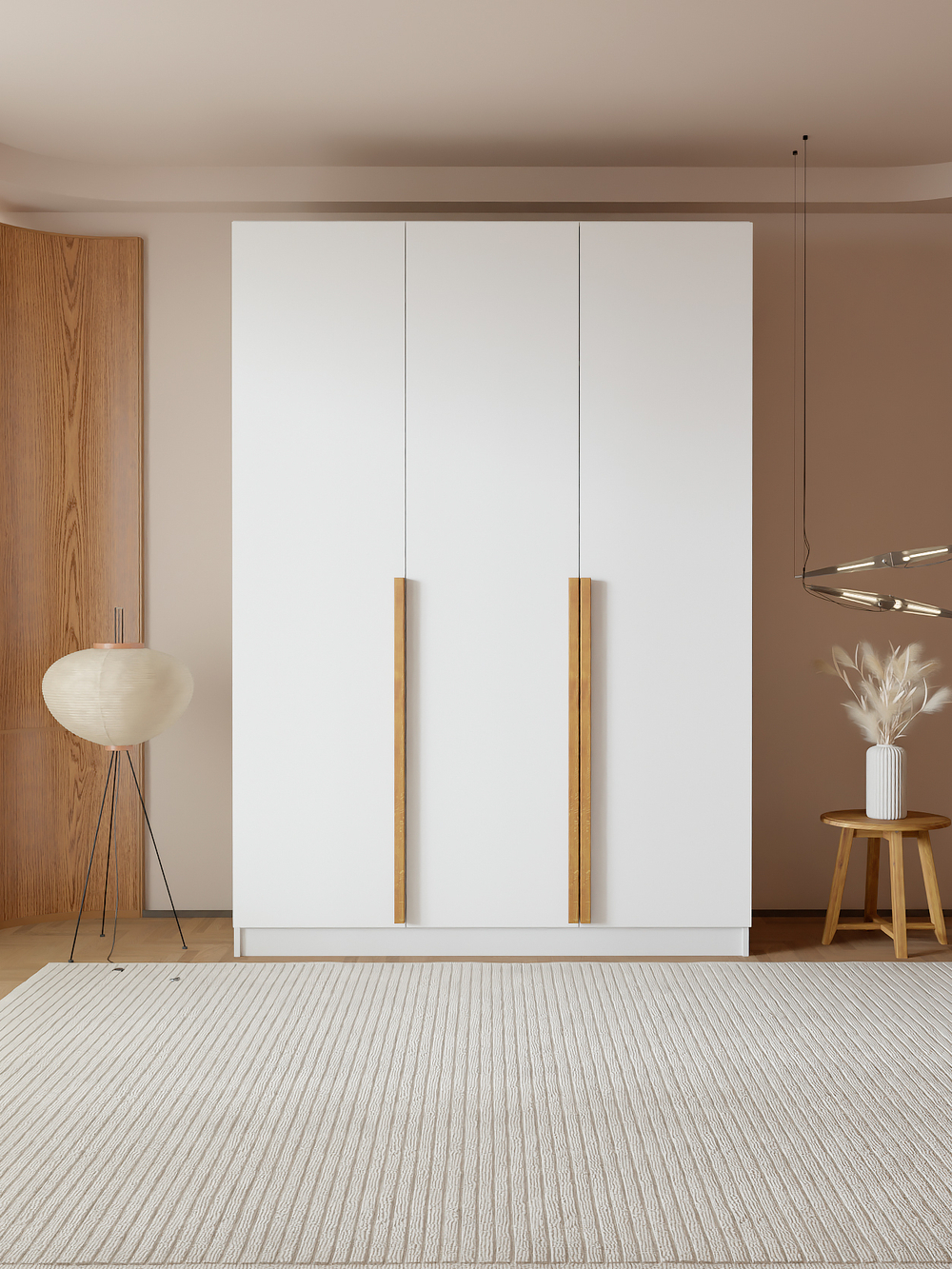 Шкаф распашной трехдверный Джамбо+, белый