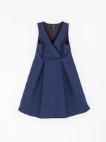 Сарафан приталенный "Синий" 7+