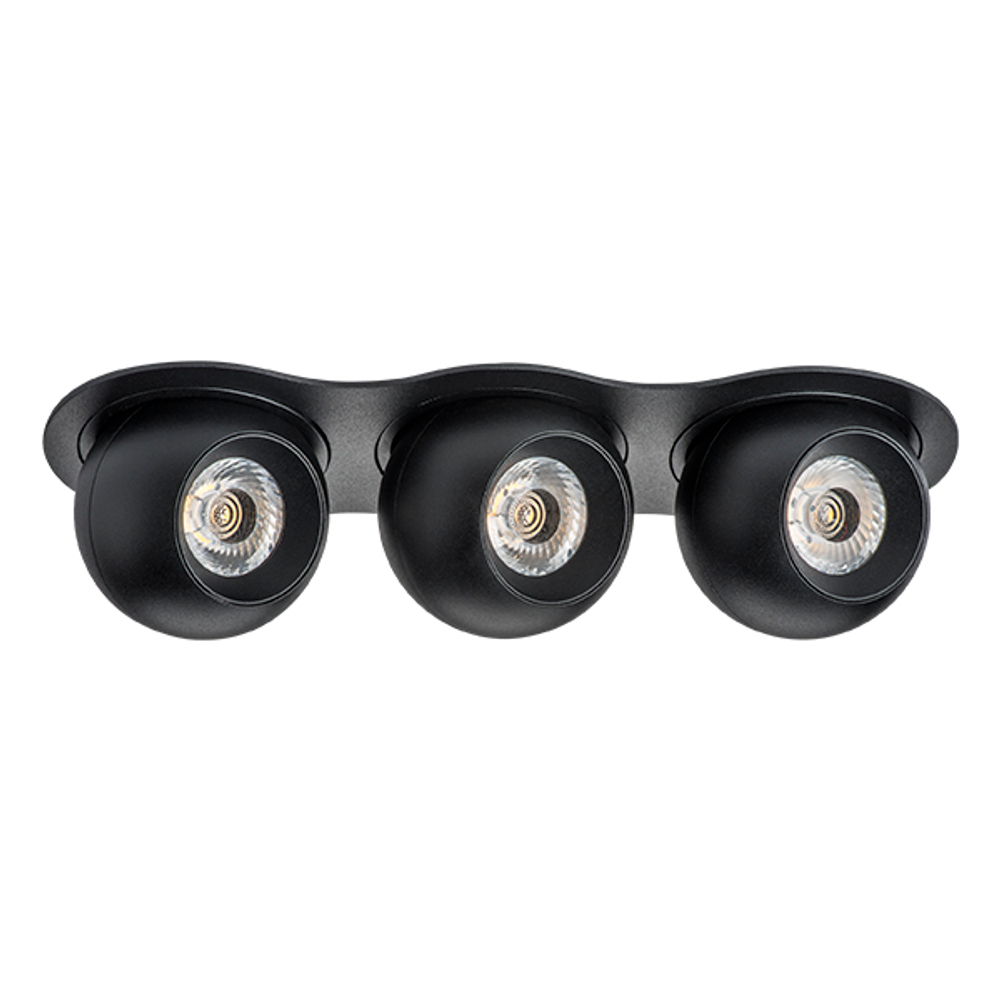 i637727272 Светильник INTERO LED 9W*3 850LM*3 24G ЧЕРНЫЙ 3000K (217637+217072+217072+217072)
