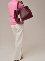 Кожаная сумка Vasilisa DBR 31210 зимняя вишня