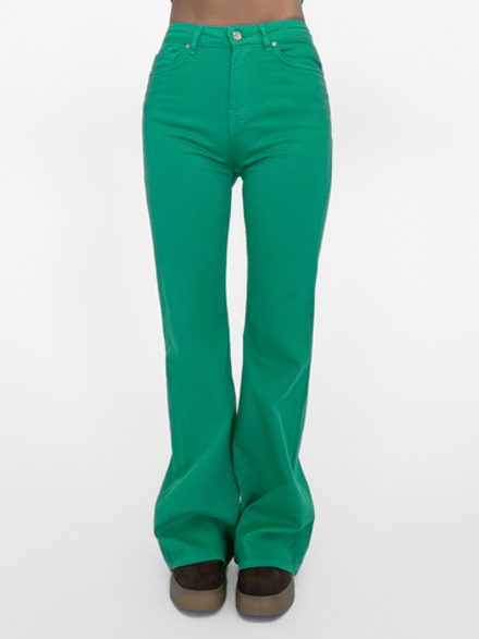 Джинсы Lefon 030650 однотонные трубы со стрейчем