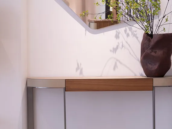 Консоль 4606, 150х84 см, дерево, металл, экокожа