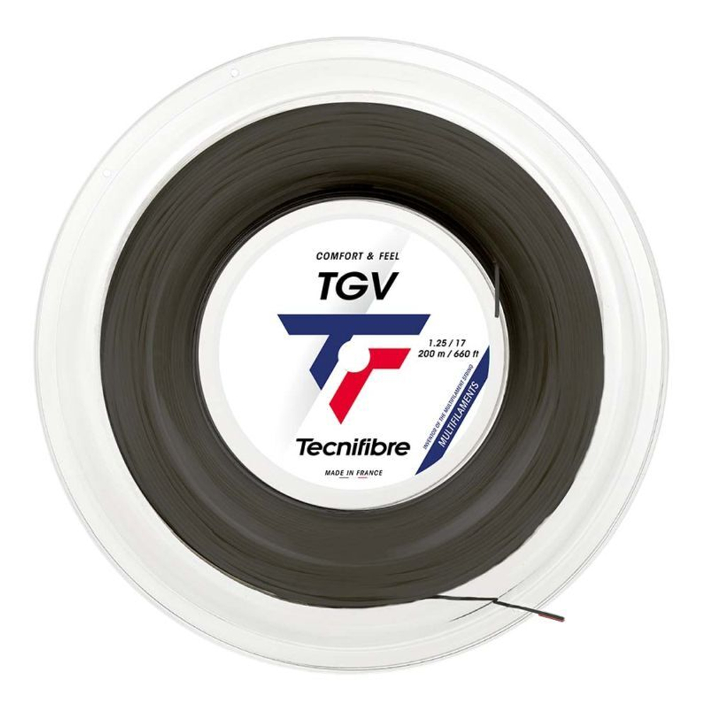 Теннисные струны Tecnifibre TGV (200 m) - черный