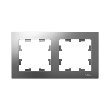 Рамка 2-м AtlasDesign универс. сталь SE ATN000902