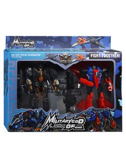 Игрушка Робот Истребитель трансформирующийся (HF111-10-1) цвет красный