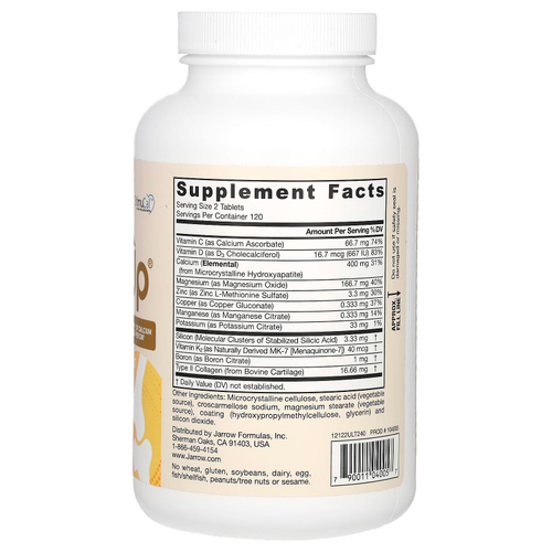 Jarrow Formulas, Ultra BoneUp, 1200 мг, 240 таблеток