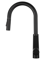 Смеситель для кухни с выдвижным изливом WONZON & WOGHAND, Черный матовый (WW-A20782-MB)