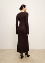 Платье FLEXY, горький шоколад