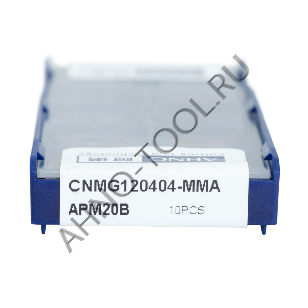 Пластина твердосплавная ISO CNMG120404-MMA APM20B AHNO по жаропроч. и нерж.стали, получистовая