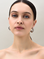 Серьги "Triple thorns" Silver