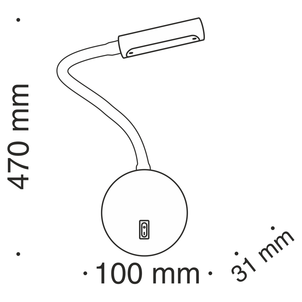 Настенный светильник (бра) Technical C035WL-L3CH3K