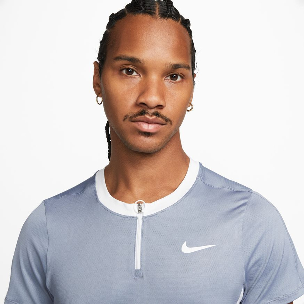 Мужское теннисное поло Nike Men's Court Dri-Fit Advantage Polo - небесный