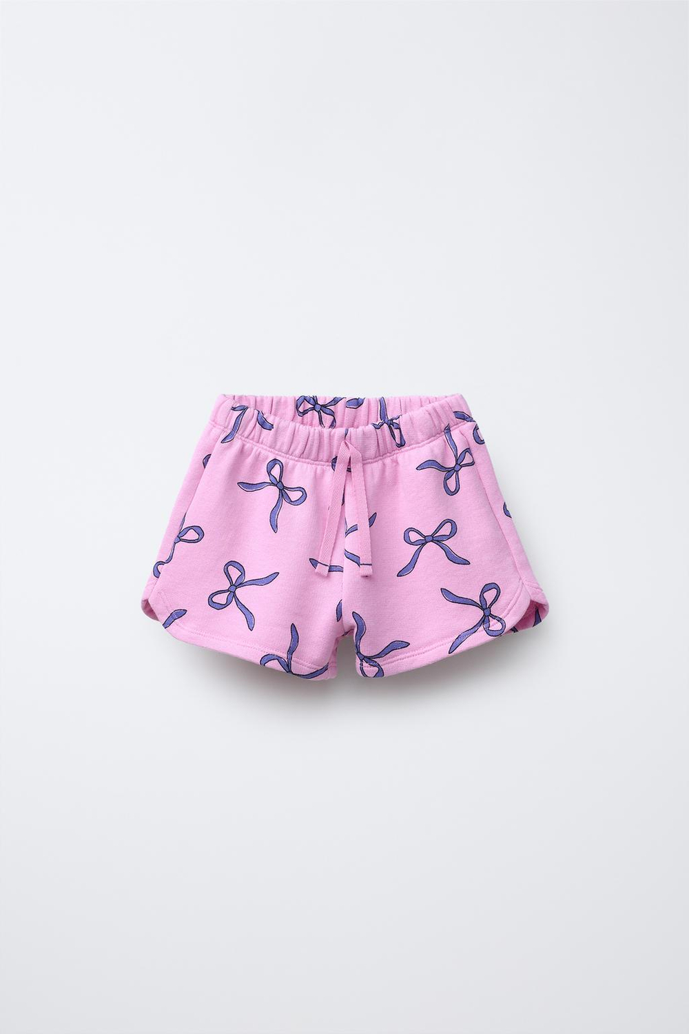 ZARA ШОРТЫ С ПРИНТОМ, ЯРКО-РОЗОВЫЙ