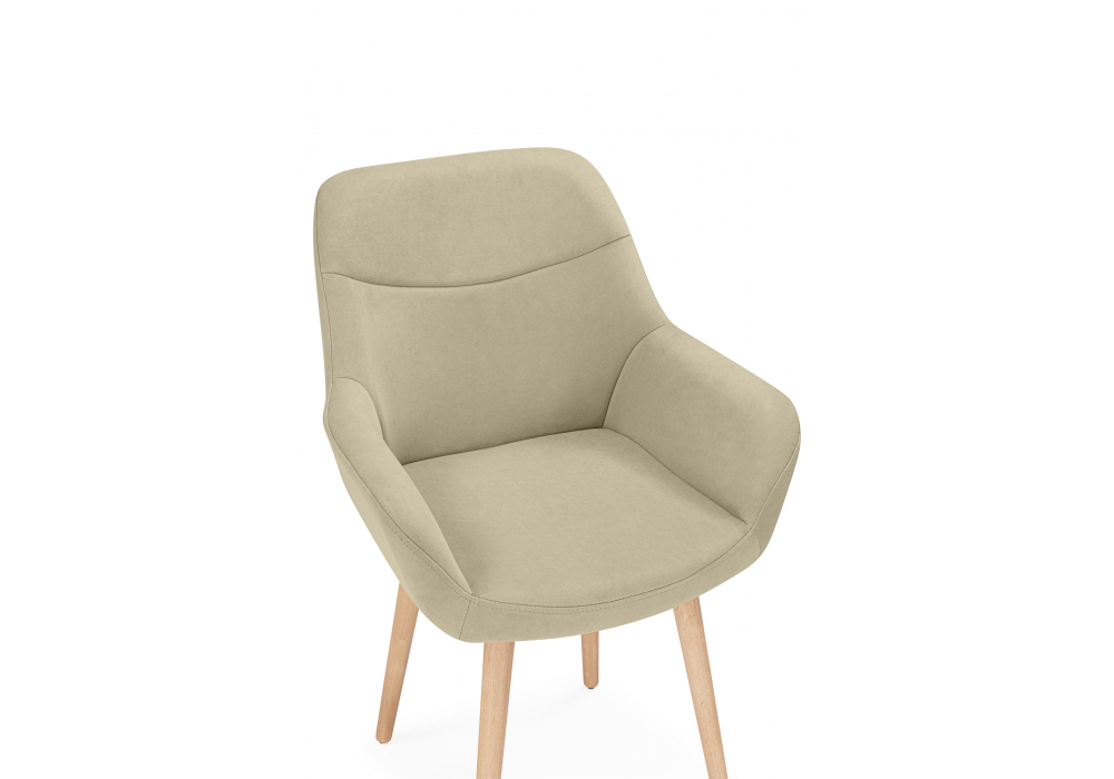 Стул деревянный Woodville Флюид 360 бежевый (zd 210), светлое дерево